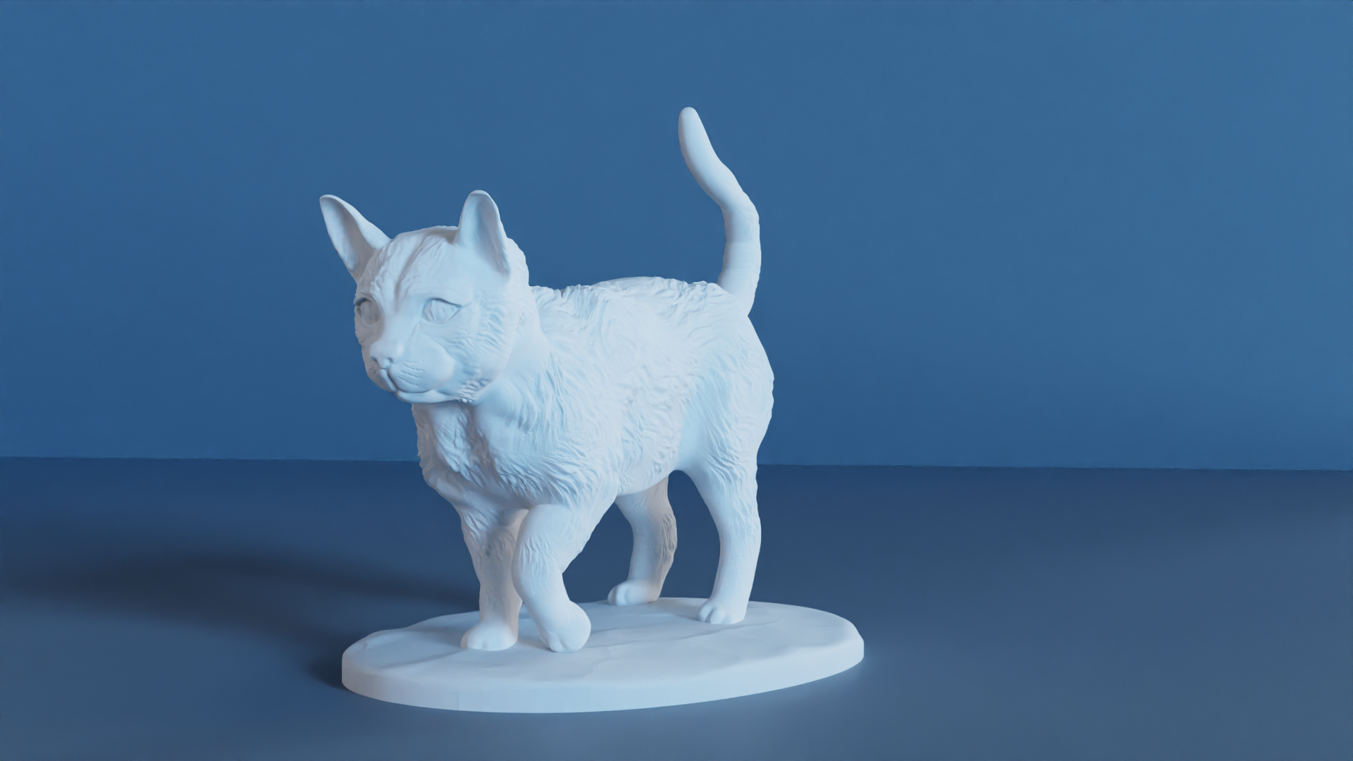 Cat statue stl